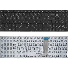 Notespare Asus Uyumlu A556UR-DM254T, A556UR-DM255D, A556UR-DM255T Klavye Tr Siyah
