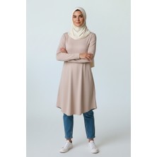 Ece Giyim Düz Renk Penye Tunik