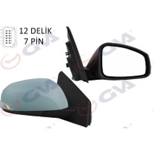 GVA DIŞ DİKİZ AYNASI SAĞ MEGANE-FLUENCE 2008 ELEKTRİKLİ ISITMALI SİNYALLİ ASTARLI KONVEKS 7 FİŞ