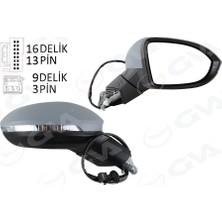 GVA Dış Dikiz Aynası Sağ Elektrikli Isıtmalı Sinyalli Astarlı Hafızalı Kör Noktalı Konveks Vw Golf