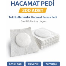 Karahanbey Hacamat Pedi 200 Adet – Tek Kullanımlık Hacamat Pamuk Pedi Steril Kullanıma