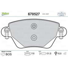 Valeo Arka Balata Renault Kangoo 2001 Ford Mondeo 2000-2007 Jaguar 10-Type 2001-2009 7701207187