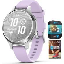 Garmin 010-02891-01 Lily 2 Active Silver With Mor Jasmine Silikon Band Sche With Tech Smart Usa Fitness & Wellness Suite ve 2 Yr Cps Geliştirilmiş Koruma Paketi