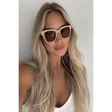 Kokoş Krem Renk Bayan Güneş Gözlüğü