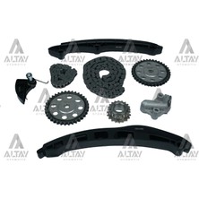 GMB EKSANTRİK ZİNCİR SETİ + YAĞ POMPA ZİNCİR SETİ GOLF / JETTA / PASSAT / TOURAN (9 PARÇA) 03C198229B