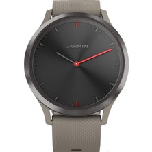 Garmin Vivomove Hr, Erkekler ve Kadınlar Için Hibrit , Sandstone Silikon Band ile Siyah