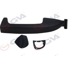 GVA Dış Kapı Kolu Kapaklı Sensör Deliksiz Ön-Arka Sağ Siyah Astarlı Passat 2006-2010 3C0837206GRU