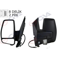 GVA Dış Dikiz Aynası Sol Transit Custom 5362 2012 Mekanik Desenli Sinyalli Konveks BK21 17683 EL5JA6