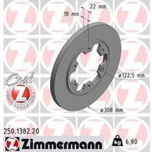 Zimmermann Arka Fren Aynası Transit 5363 2014 Çift Teker 308X18X122.5X22X6DL 0986479D43 KK312A315BB (2 Adet)
