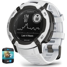 Garmin 010-02805-14 Instinct 2x Solar Rugged Gps Whitestone Sche With 2 Yr Cps Geliştirilmiş Koruma Paketi