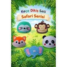 Bebisbook Keçe Dikiş Seti | Çocuklar Için Montessori Dikiş Oyuncağı | 5 Figürlü El Becerisi Set