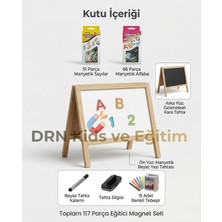 Drn Kids ve Eğitim Çift Taraflı Masa Üstü Küçük Boy Yazı Tahtası