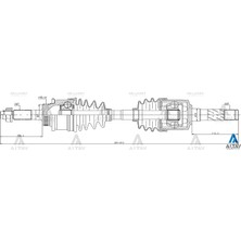 Maher AKS KOMPLE ÖN MAZDA BT50 2006-2015 / RANGER 2006-2011 / 4104 SAĞ 577MM PP04 25 50XA