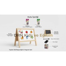 Drn Kids ve Eğitim Çift Taraflı Manyetik Özellikli Küçük Boy Masa Üstü Yazı Tahtası