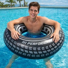Nunu Büyük Boy Şişme Simit 91 cm | Yetişkin Deniz & Havuz Simidi Lastik Model