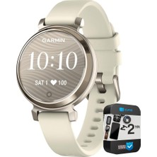 Garmin 010-02208-00 Lily 2 Cream Gold With Coconut Silikon Band Sche With 2 Yr Cps Geliştirilmiş Koruma Paketi