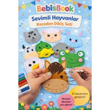 Bebisbook Keçe Dikiş Seti | Çocuklar Için Montessori Dikiş Oyuncağı | 10 Figürlü El Becerisi Geliştirici Set
