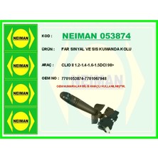 Bescher Far Sınyal ve Sıs Kumanda Kolu Clıo 2 1.2-1.4-1.6-1.5dcı 1998 7701053874 7701067948