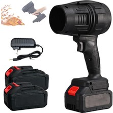 WİderMarkt 2 Bataryalı - Hava Üfleme Makinesi Kablosuz Güçlü Blower Yaprak Temizleme Bahçe Araç Toz Üfleyici