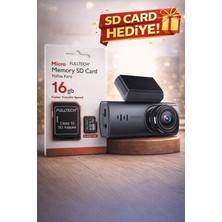 Zoli Araç Içi Kamera Dvr Dash 1080P Full Hd | Geniş Açı, Gece Görüş, Wi-Fi, Gps Destekli,16 GB SD Kart Hediye