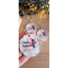 Sevgiliatolyemm 10 Adet Anahtarlık Anneler Günü Hediyelikleri Canım Annem Bir Tanem