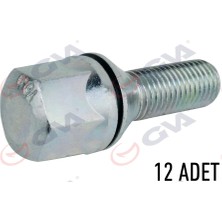 GVA BİJON CİVATASI RENAULT 9-11 PULLU-ÇİNKO-BEYAZ PAKET 12 8200058101 (12 ADET)