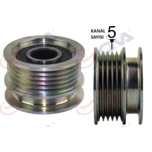 GVA Alternatör Kasnağı Rulmanlı Polo 1.7 Sdı-1.9d-Sdı 1994-2001 -Seat Arosa 1.7 Sdı 1997-2004