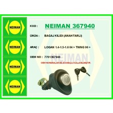 Bescher Bagaj Kılıdı Anahtarlı Logan 1.4-1.5-1.6 2004 Twng 1996 7701367940