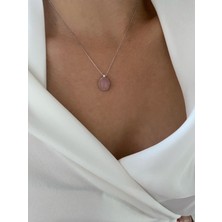 Best Kuyumculuk Pembe Quartz Kolye BEST00076