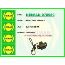 Bescher Bagaj Kılıdı Kablolu Clıo-Kango Yenı Model 8200078950
