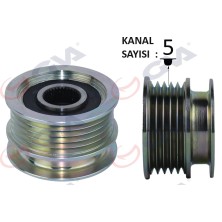 GVA Alternatör Kasnağı Rulmanlı Megane-Clıo 2-Kangoo-Twng-Symbol 2 2001 5 Kanallı K9K-K4M 8200113636