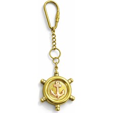 365Dükkan Pirinç Dümen Anahtarlık - Model 1