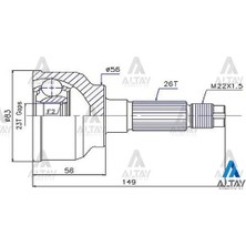 Maher Aks Kafası Dış 626 1988-1992 1.6 / Sephıa 1.8 2610561023 G013 25 500