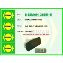 Bescher Bagaj Açma Butonu Clıo 3 Hb-4-Megane 3 2007  8200385515