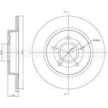 Cifam Arka Fren Dısk Aynası Focus 3 2011-2017 271X11X63.5X41X5DL BV612A315BA 1704765 (2 Adet)