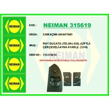 Bescher Cam Açma Anahtarı Fıat Ducato Jtd 2006 Sol Çiftli-Çerçeveli-Ayna Ayarlı 12 8 735315619