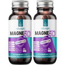 Naturagen MAGNE5D Magnezyum Kompleksi 200MG 2X30 Çiğnenebilir Tablet | Nane & Limon Aromalı |