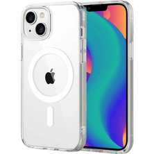 Zengemtx Newface  Iphone 14 Combo Sert Şeffaf Magsafe Kapak - Şeffaf