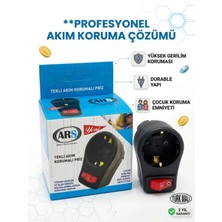 Ars Tekli Akım Korumalı Priz - 3500W Yüksek Gerilim Koruyucu Anahtarlı Priz Gürültü Önleyici