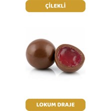 Arı Lokumları Sütlü Çikolata Kaplı Çilek Aromalı Lokum Draje 250 gr