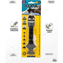 Küp 3'ü 1 Arada Silikon Çekme Kazıma ve Düzeltme Aparatı - 5 Farklı Başlıklı Mastik Uygulama Seti