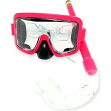 Mustran Çocuk Panoramik Geniş Görüşlü Maske Şnorkel Deniz Havuz Dalış Seti Küçük-Orta Boy