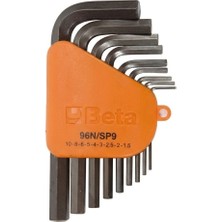 Beta 96N/SP9 1,5-10MM. 9parça Kısa Allen Anahtar Takımı Metrik