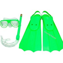 Mustran Çocuk 3'lü Deniz-Havuz Set Palet Maske Şnorkel Dalış Seti Pvc 24-29 Numara Ayarlanabilir Kayışlı