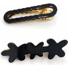 Nati Co Zarif Kadın Pens Saç Tokası – Modern Tasarım 2'li ( 7 cm )