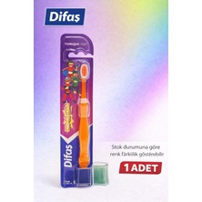 isiltikidsmoda Difaş Kids Çocuk Diş Fırçası Koruyucu Kapaklı Yumuşak Kıllı 1 Adet