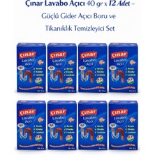 isiltikidsmoda Çınar Lavabo Açıcı 40 gr x 12 Adet – Güçlü Gider Açıcı Boru ve Tıkanıklık Temizleyici Set