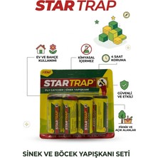 4'lü Rulo Sinek Yapışkanı - Güçlü Yapışkanlı Sinek Tuzağı - Zehirsiz Doğal Sinek Yakalayıcı