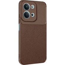Zengemtx Newface Xiaomi Redmi 15C 5g Auto Focus Karbon Kapak - Kahverengi