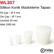 Cosys Boya Maskeleme Tapası - Silikon Konik Tapa WL307